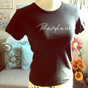 Rhinestone Restylane®️ Cotton Blouse